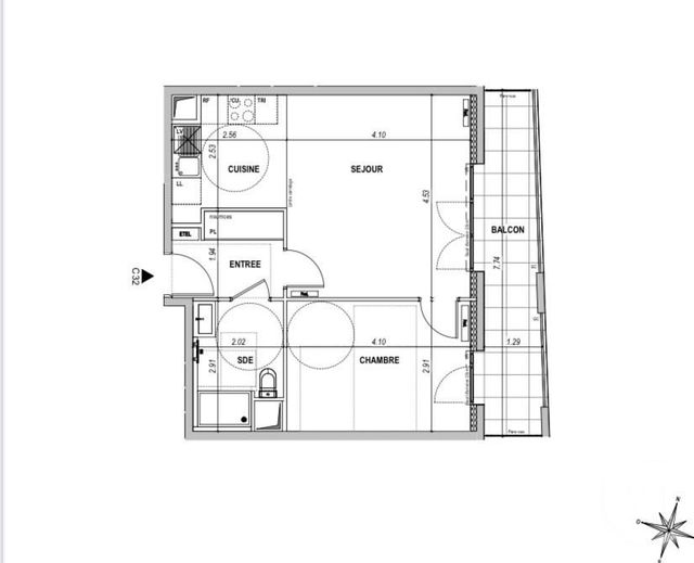 Appartement F2 à louer - 2 pièces - 46.25 m2 - L HAY LES ROSES - 94 - ILE-DE-FRANCE - Century 21 L'Immobilière Rn 20